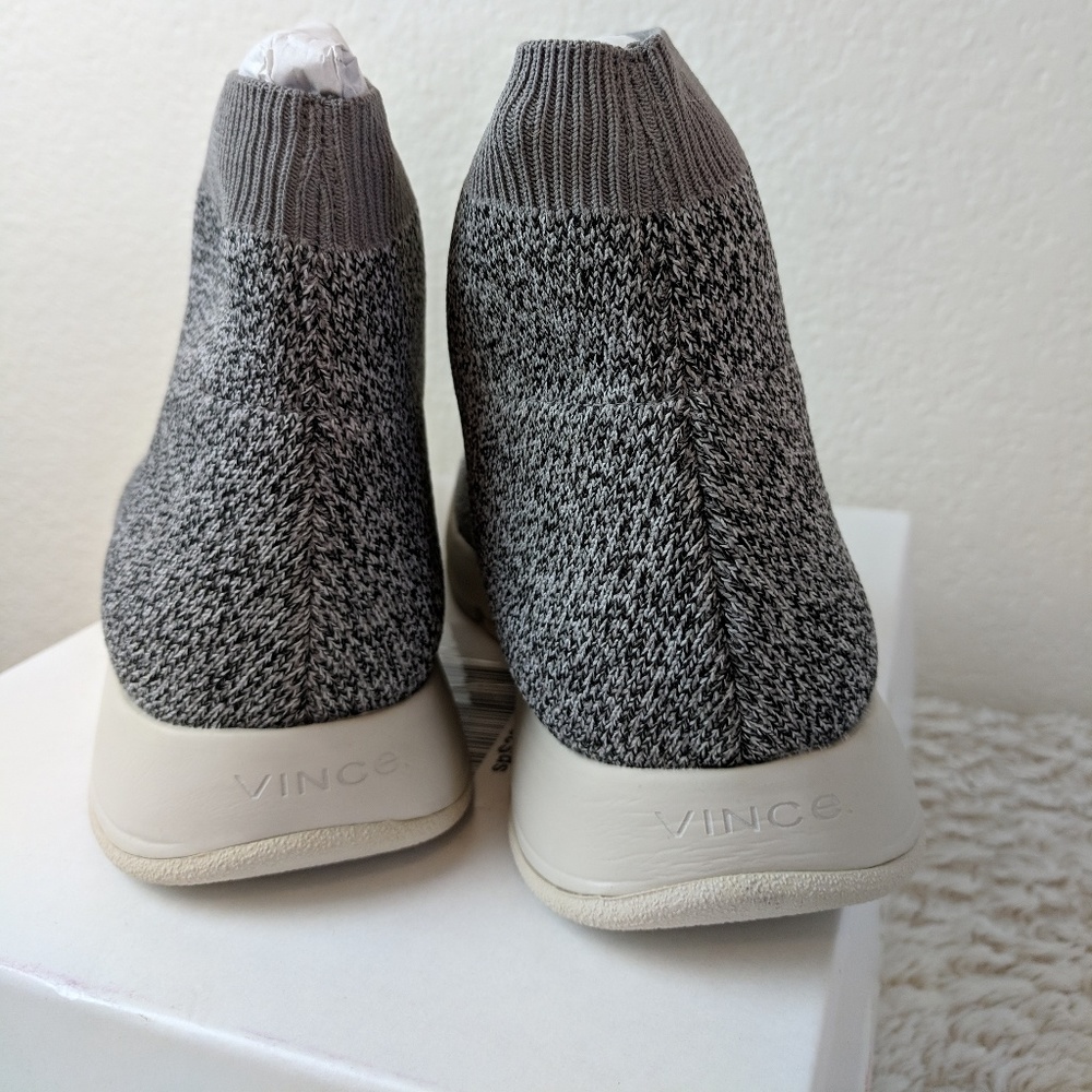 Vince Tyra Gray Sock Shoes - Brand New - Picture 5 of 8